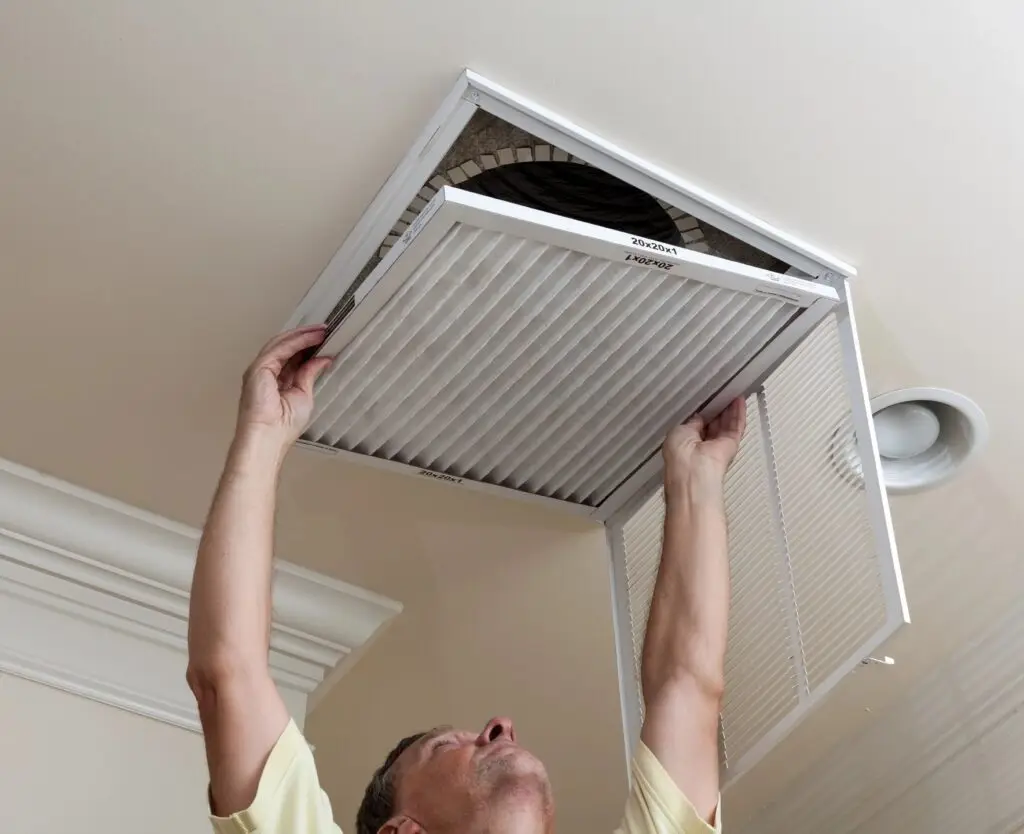 Replacing a Filter for AC Maintenance Services