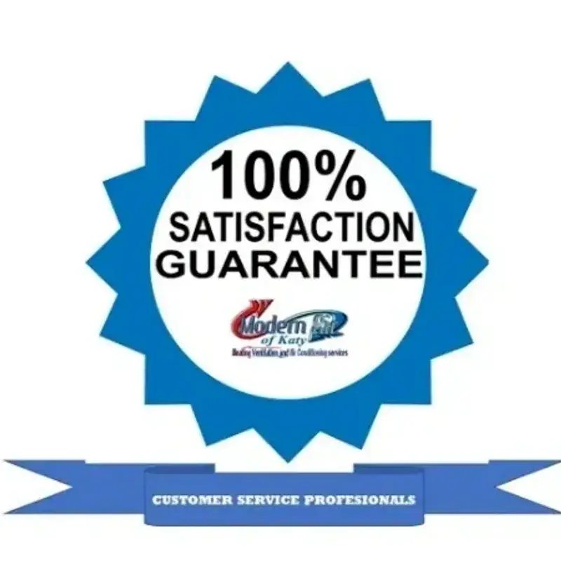 Modern Air 100% Satisfaction Guarantee for heating and cooling service